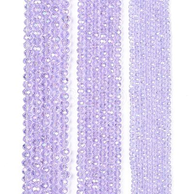 Electroplate Glass Beads Strands X-EGLA-A044-T4mm-B17-1