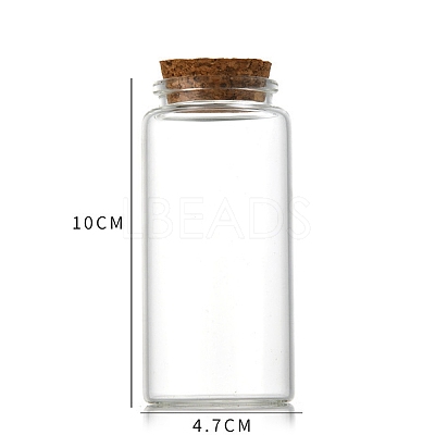 Glass Bottle CON-WH0085-73F-1