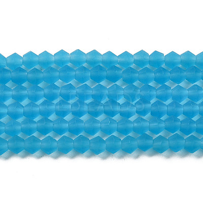 Imitate Austrian Crystal Frosted Glass Beads Strands LS-GLAA-F029-TM3mm-B19-1