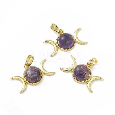 Natural Mixed Gemstone Pendants G-H283-02-1