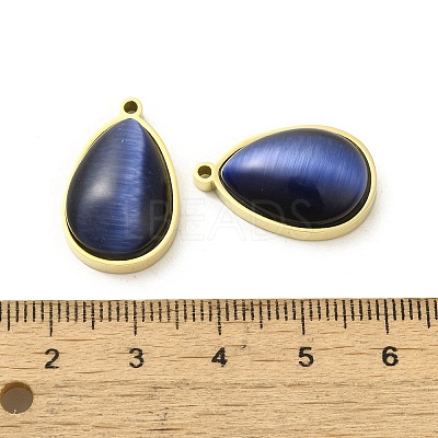 304 Stainless Steel Pendants STAS-L022-045G-07-1