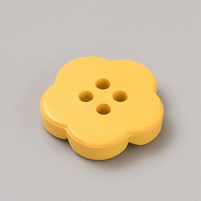 Spray Painted Plastic Buttons FIND-WH0152-394A-01-1