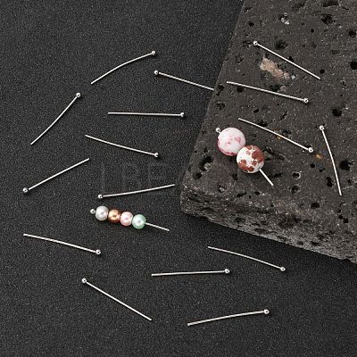 Tarnish Resistant 304 Stainless Steel Ball Head pins STAS-N017-02-25mm-1