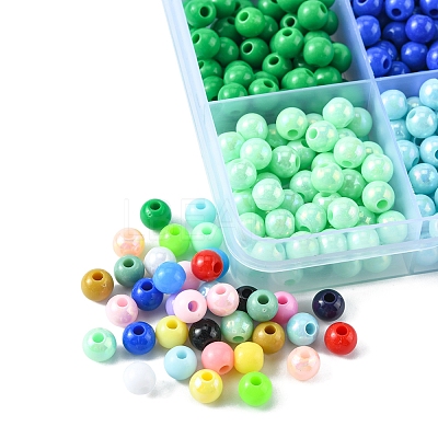1488Pcs 24 Style Opaque Acrylic Beads OACR-FS0001-20-1