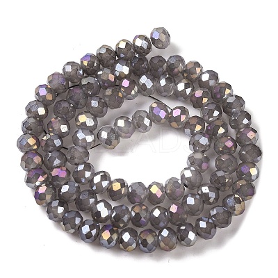 Baking Electroplate Glass Beads Strands DGLA-A039-J6MM-B06-1