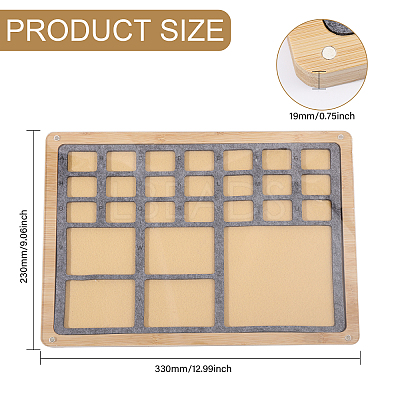 Bamboo Jewelry Display Cases DIY-BC0014-25B-1