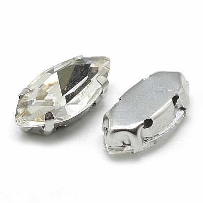 Sew on Rhinestone RGLA-T034-7x15mm-01-1