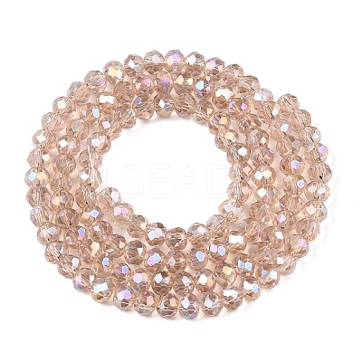 Electroplate Glass Beads Strands EGLA-A044-T3mm-B20-1