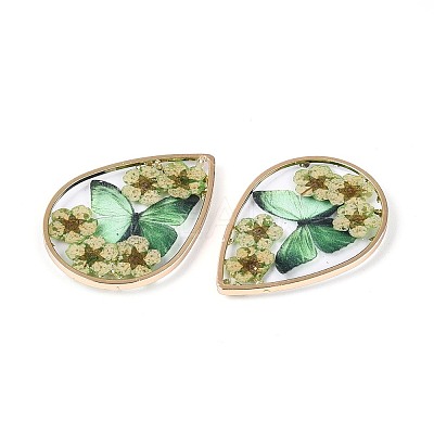 Transparent Epoxy Resin Pendants RESI-T059-20C-1