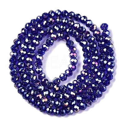 Electroplate Glass Beads Strands EGLA-A044-T2mm-B06-1