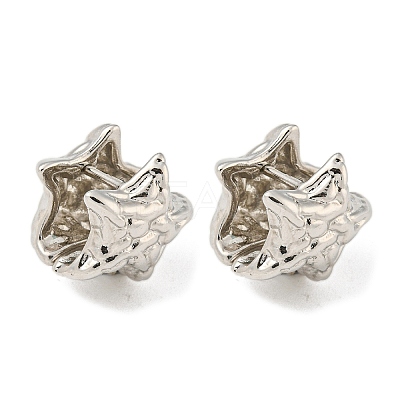 Brass Hoop Earrings LS-EJEW-Q799-03B-P-1