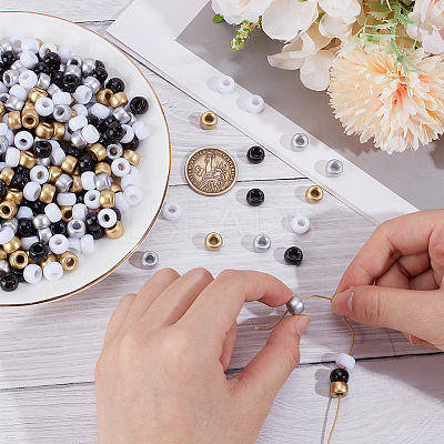 800Pcs 4 Colors Plastic Beads Sets KY-SP0001-24A-1