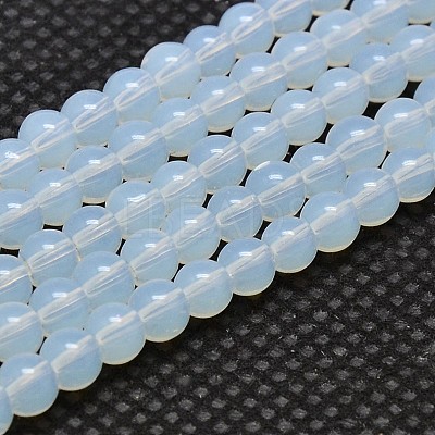Round Opalite Beads Strands GLAA-F033-8mm-01-1