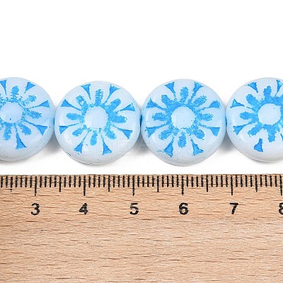 Czech Pressed Glass Beads GLAA-I061-46-1