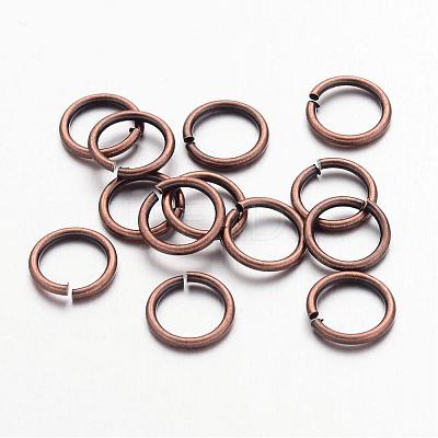 Red Copper Color Brass Open Jump Rings X-JRC8MM-R-1