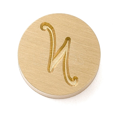 Golden Tone Brass Letter Stamps LS-KK-R005-01N-1