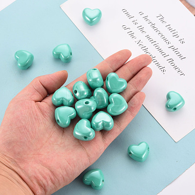 Opaque Acrylic European Beads MACR-S372-03B-68-1