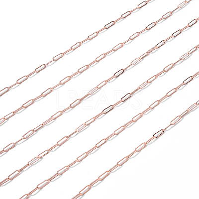 Brass Paperclip Chains CHC-T008-07RG-1