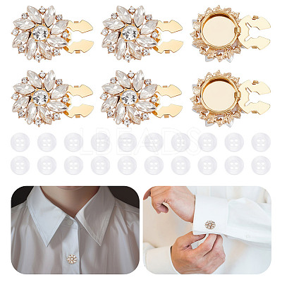 4Pcs Brass Cufflinks HJEW-NB00193-1
