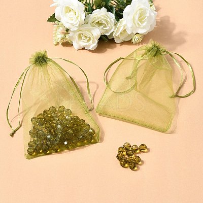 Organza Gift Bags with Drawstring OP-R016-13x18cm-13-1