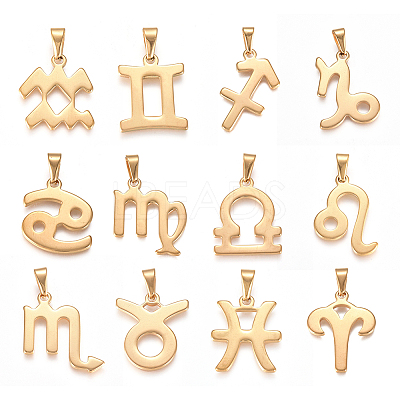 304 Stainless Steel Pendants STAS-L210-06-G-1