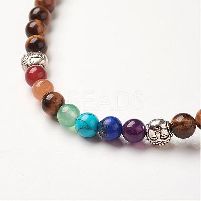 Yoga Chakra Jewelry BJEW-G554-05B-1