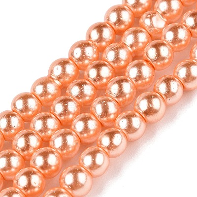 Baking Paint Glass Pearl Bead Strands HY-Q003-3mm-33-1