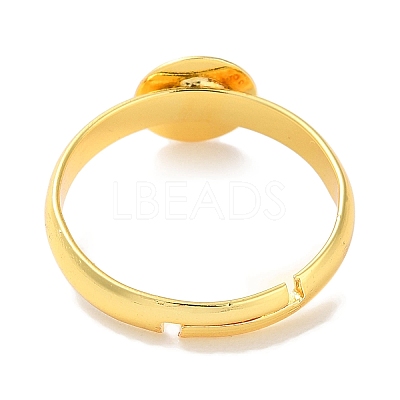 Rack Plating Adjustable Brass Ring Findings LS-KK-F090-08G-02-1