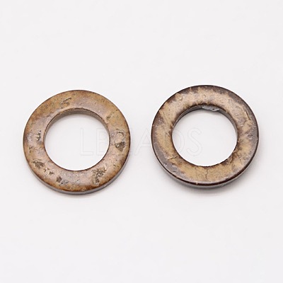 Wood Jewelry Findings Coconut Linking Rings COCO-O006C-12-1