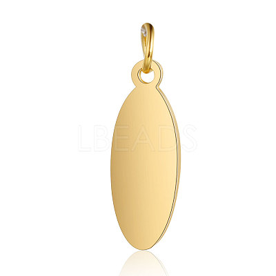 Ion Plating(IP) 304 Stainless Steel Stamping Blank Tag Pendants LS-STAS-I311-20B-G-1
