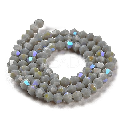 Opaque Solid Color Imitation Jade Glass Beads Strands EGLA-A039-P4mm-L14-1