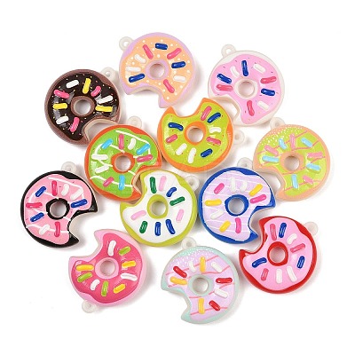 Opaque Acrylic Enamel Pendants OACR-B036-02-1
