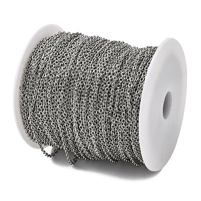 Tarnish Resistant 304 Stainless Steel Cable Chains CHS-Q001-15-100m-1