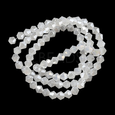 Imitation Jade Electroplate Glass Beads Strands EGLA-A039-J4mm-B06-1