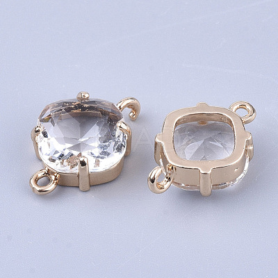 Transparent Glass Links connectors GLAA-T007-21F-1