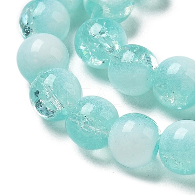Crackle Glass Beads Strands GLAA-U001-8mm-02-1