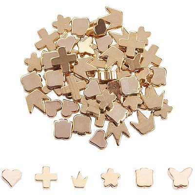 Brass Beads KK-PH0034-67G-1