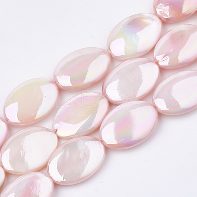 AB Color Freshwater Shell Beads Strands X-SHEL-S274-39E-1