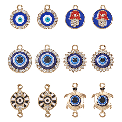 DIY Evil Eye Jewelry Making Finding Kit FIND-TA0002-62-1