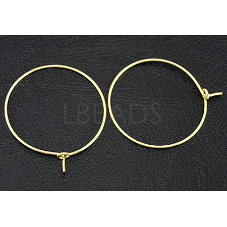 Brass Wine Glass Charm Rings Hoop Earrings X-EC067-4NFG-1