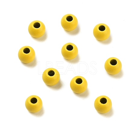 Spray Painted 202 Stainless Steel Beads STAS-G340-01F-1