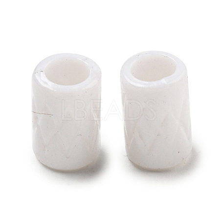 Opaque Acrylic European Beads SACR-L007-002A-1