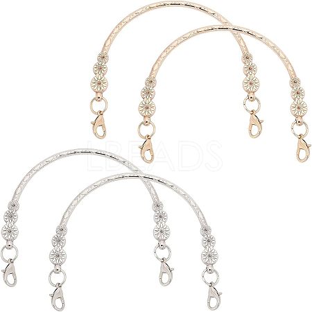 4Pcs 2 Colors Iron Bag Handle FIND-FH0001-97-1