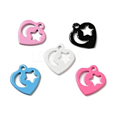 Spray Painted 201 Stainless Steel Charms STAS-G304-15-1