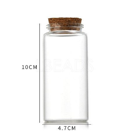 Glass Bottle CON-WH0085-73F-1