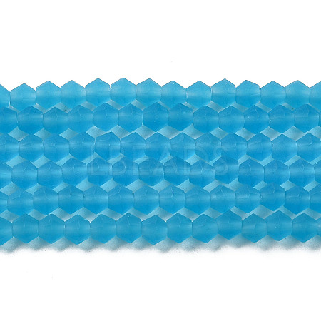 Imitate Austrian Crystal Frosted Glass Beads Strands LS-GLAA-F029-TM3mm-B19-1