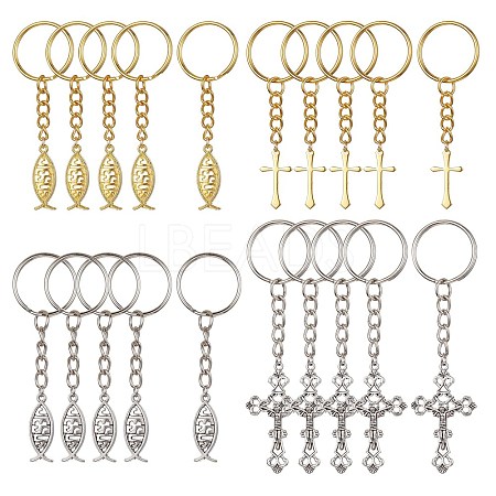 Brass & Tibetan Style Alloy Keychain KEYC-JKC00555-1