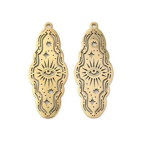 201 Stainless Steel Pendants STAS-U052-02D-G-1