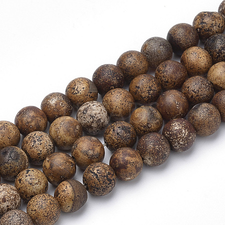 Dyed Natural Agate Beads Strands G-Q462-130A-6mm-1