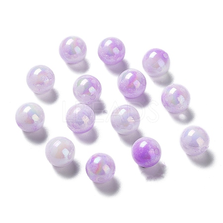 Two Tone Opaque Acrylic Beads SACR-P024-01B-W05-1
